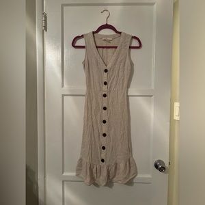 Linen Button Up Dress